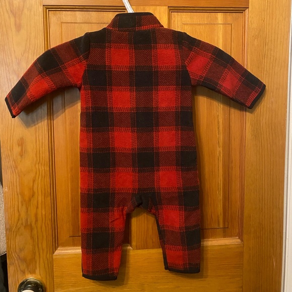 Old Navy Red and Black Plaid Kids One Piece - Picture 5 of 5